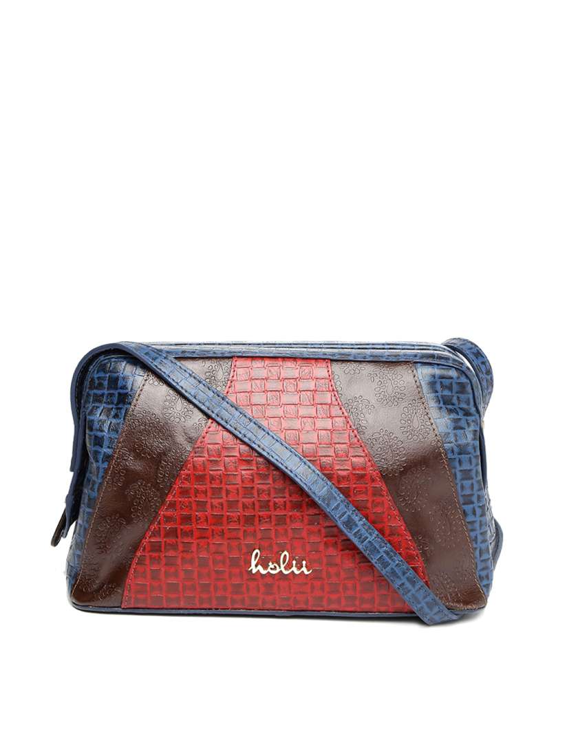 Buy Holii Navy Red Genuine Leather Handmade Sling Bag Handbags for Women 1214886 Myntra