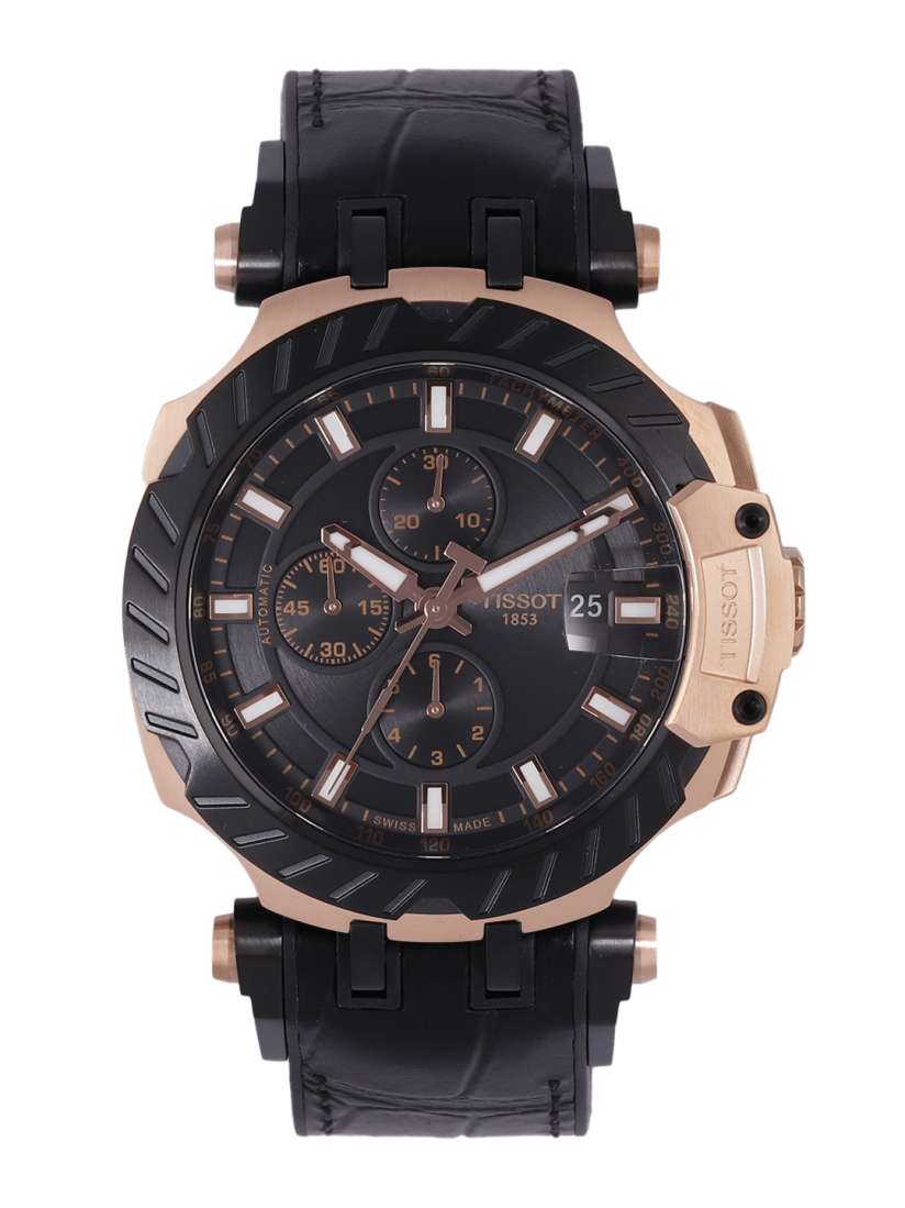 Buy TISSOT Men Black T Race Automatic Swiss Chronograph Watch T1154273705101 Watches for Men 12150036 Myntra