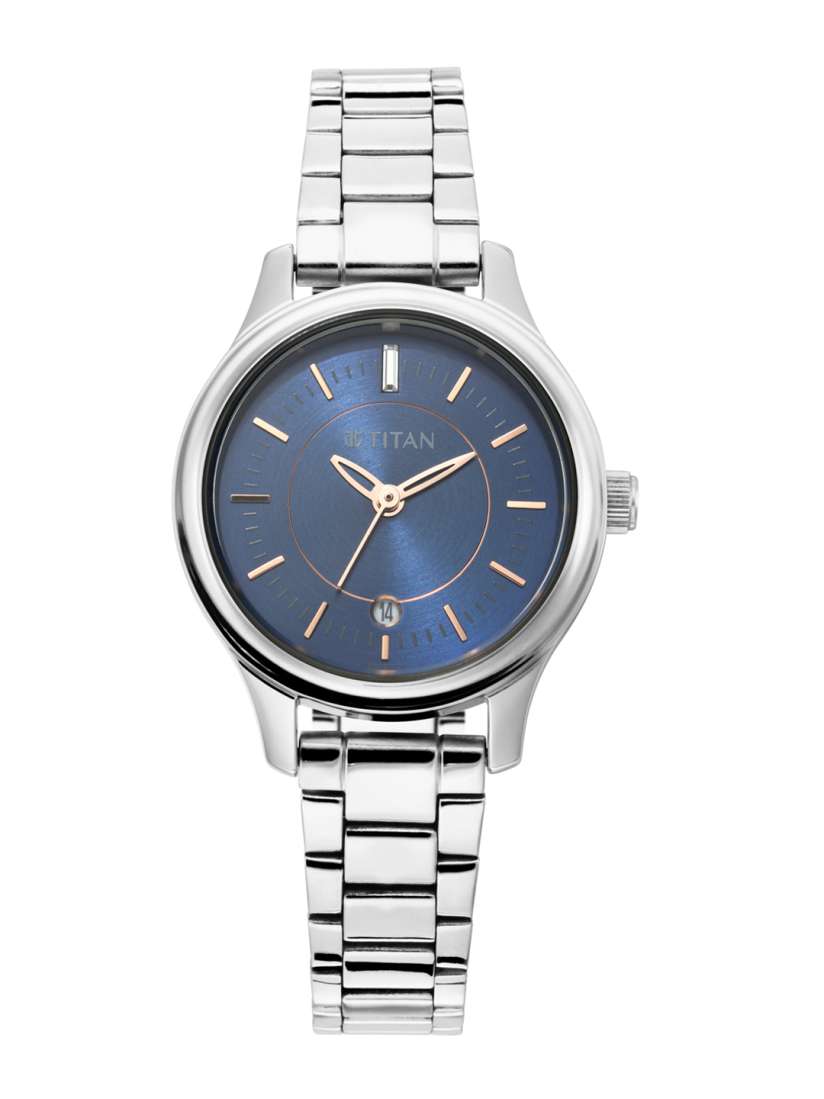 Silver titan watch deals