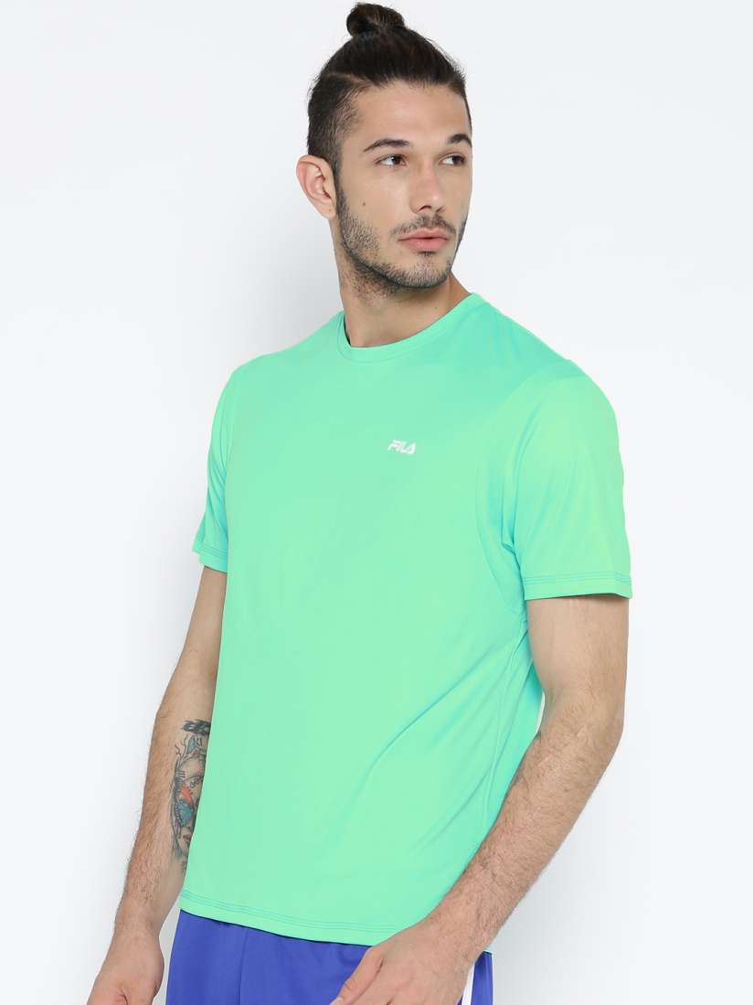 Buy FILA Mint Green DECIUS Polyester T shirt Tshirts for Men 1217109 Myntra