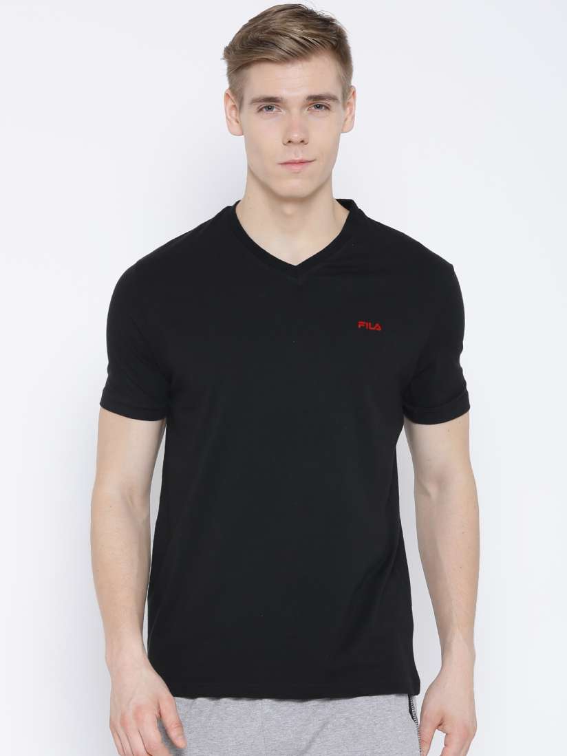 Buy FILA Black COVE T shirt Tshirts for Men 1217125 Myntra