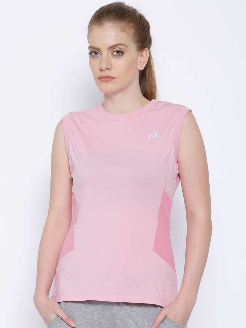 Buy FILA Pink T shirt Tshirts for Women 1217134 Myntra