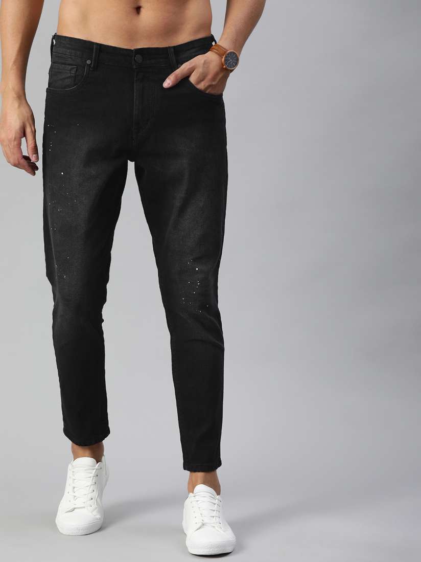 Black jeans men myntra discount