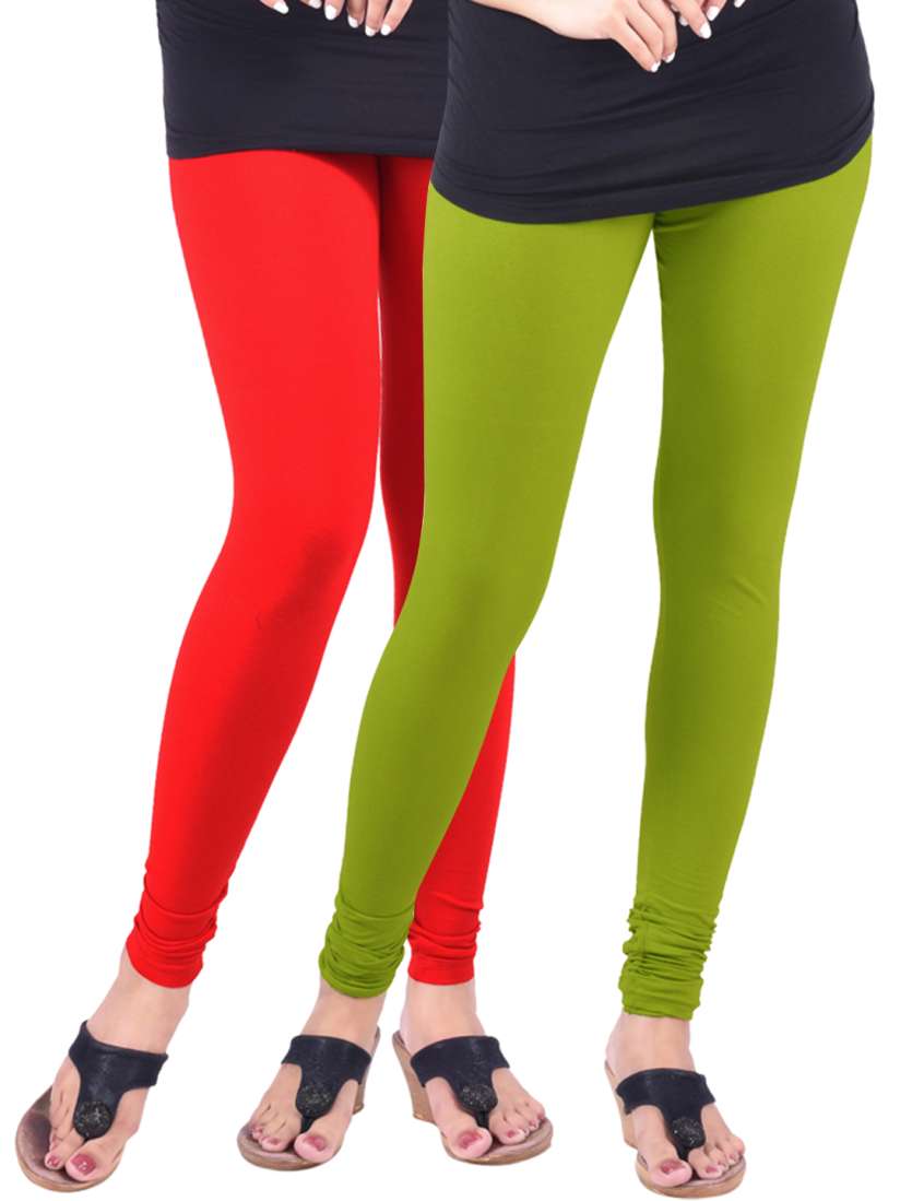 Buy Lux Lyra SILK Pack of 2 Churidar Leggings Leggings for Women 1218558 Myntra