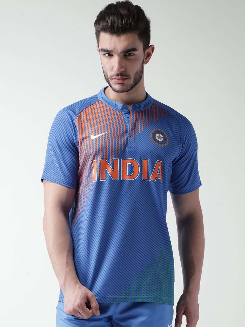 Buy Nike Blue Printed Cricket T20 SS Authentic Jersey Tshirts for Men 1219560 Myntra
