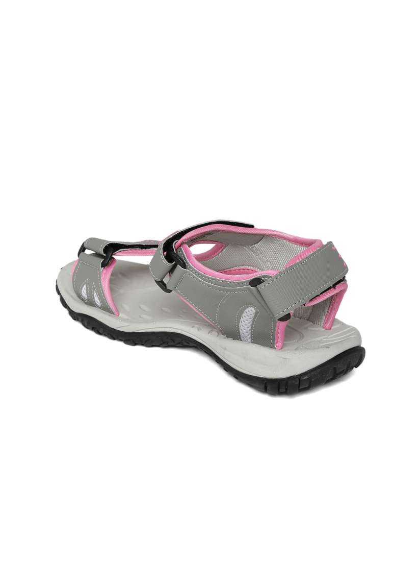 Pink and grey sandals store