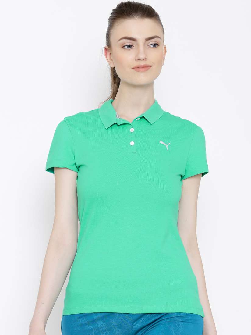 Buy PUMA Mint Green ESS Polo T shirt Tshirts for Women 1220994 Myntra