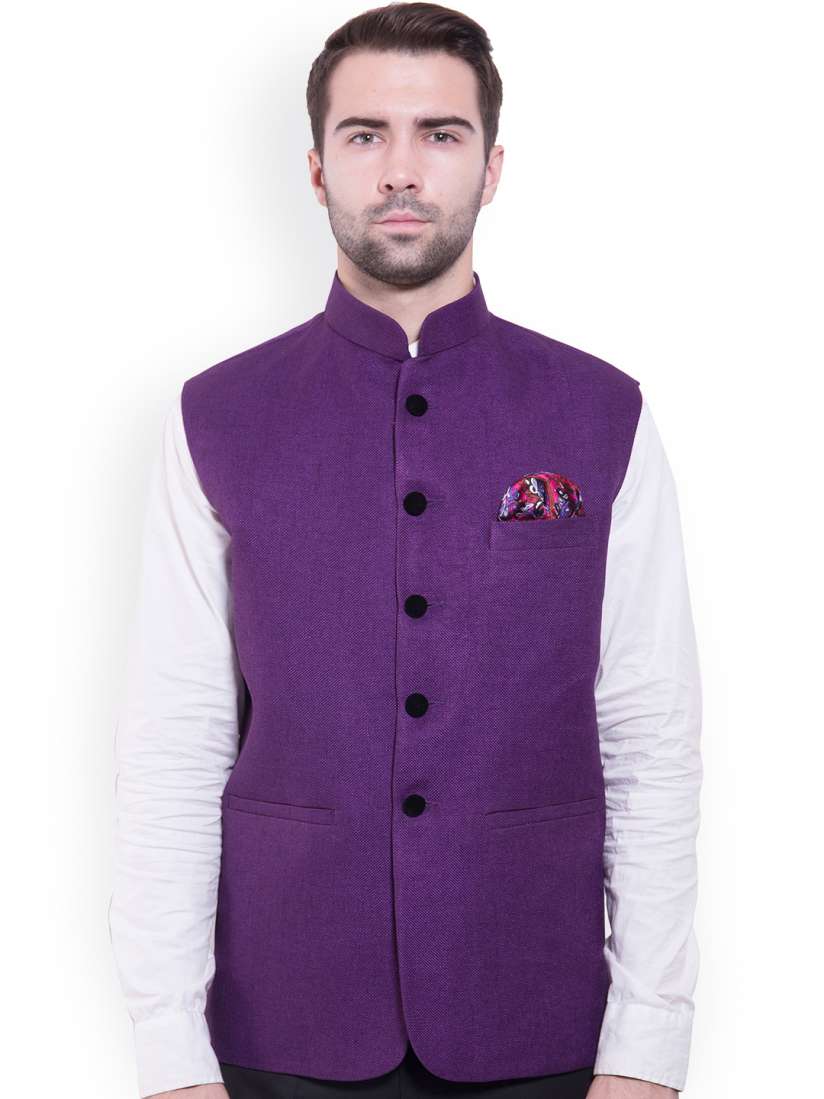 Buy Wintage Purple Nehru Jacket Nehru Jackets for Men Myntra
