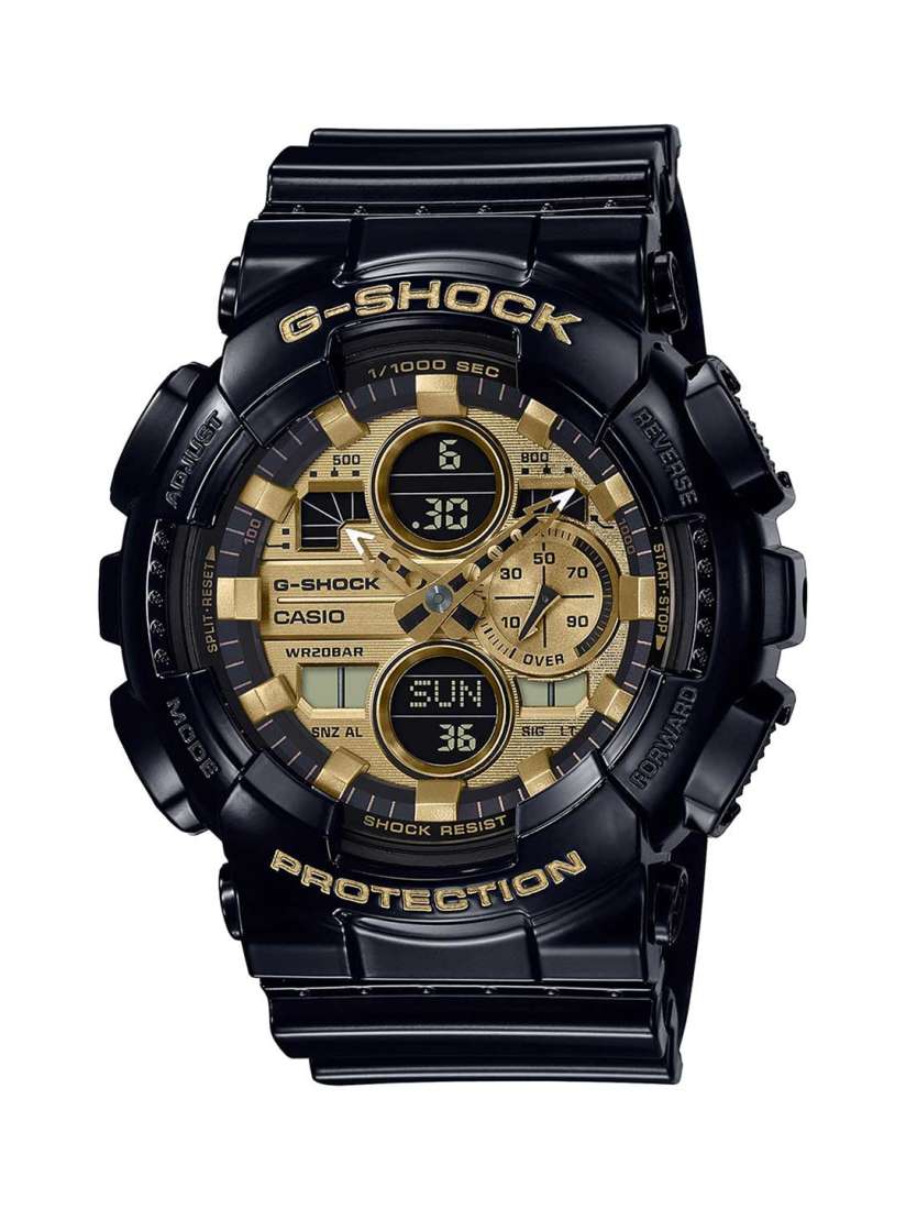 Mens gold g shock watch sales
