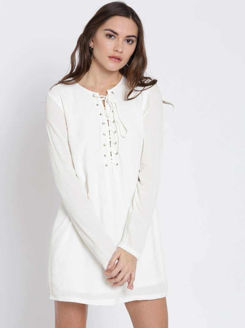 White shift dress forever 21 hot sale