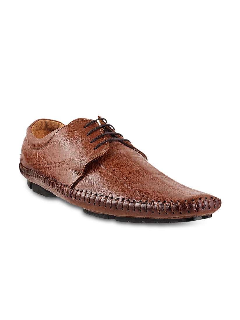 Buy Mochi Men Brown Leather Formal Shoes Formal Shoes for Men 1224824 Myntra