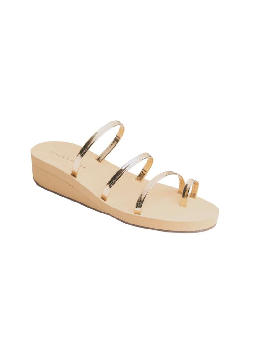 Buy LEMON PEPPER Women Gold Toned Solid Sandals Heels for Women 12255308 Myntra