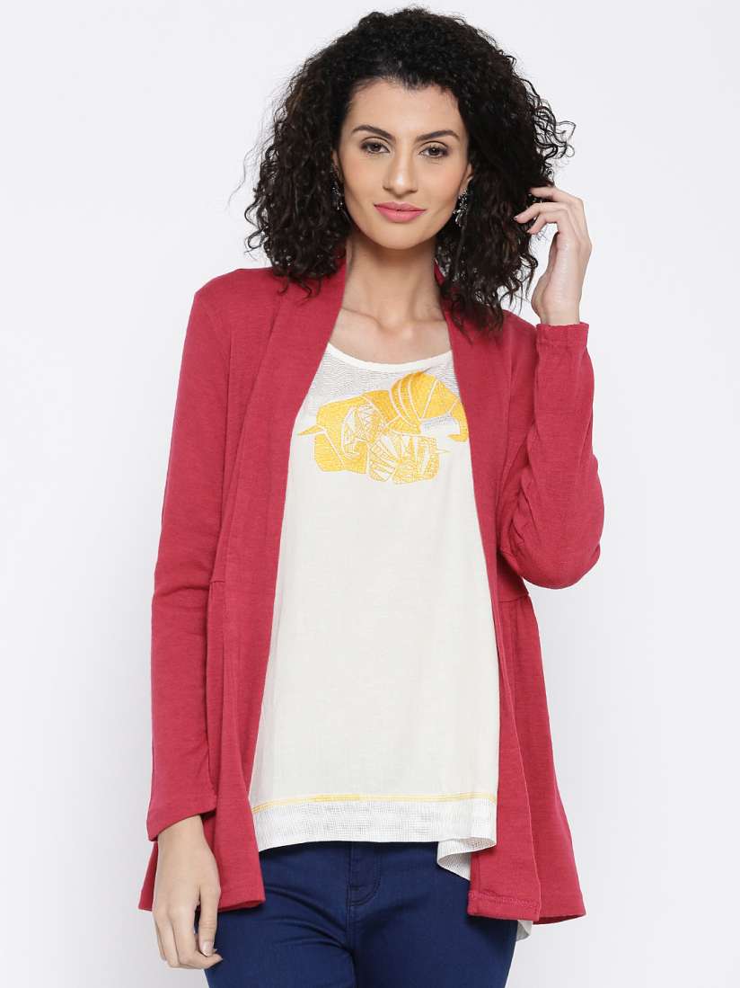 Buy Global Desi Magenta Shrug Shrug for Women 1225771 Myntra
