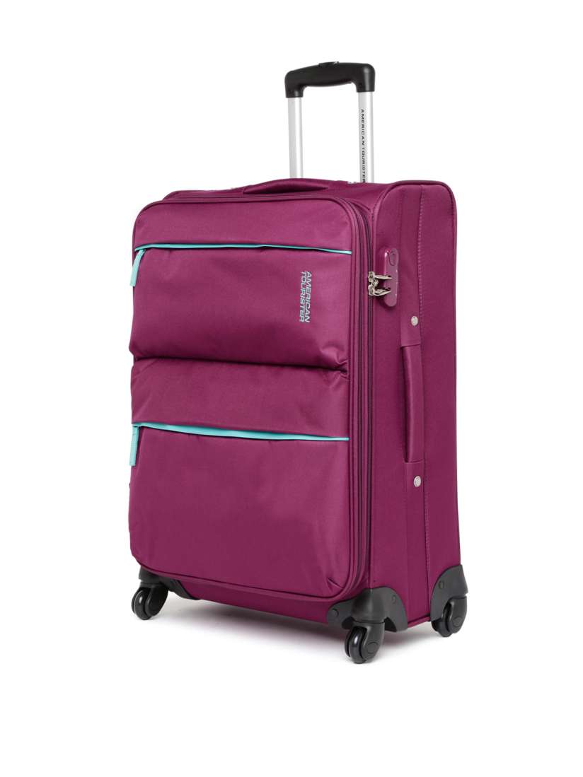 Buy AMERICAN TOURISTER Unisex Magenta AT Velocity Medium Trolley Bag Trolley Bag for Unisex 1225944 Myntra