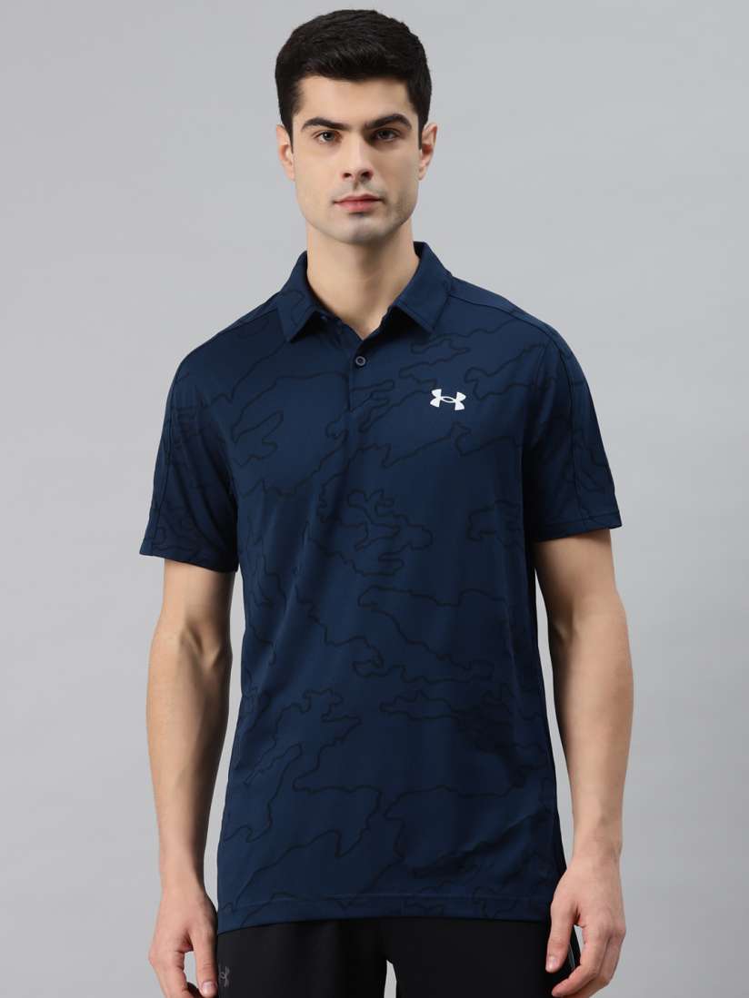 Buy UNDER ARMOUR Men Navy Blue Black Printed UA Vanish NCG Polo T Shirt Tshirts for Men 12262754 Myntra