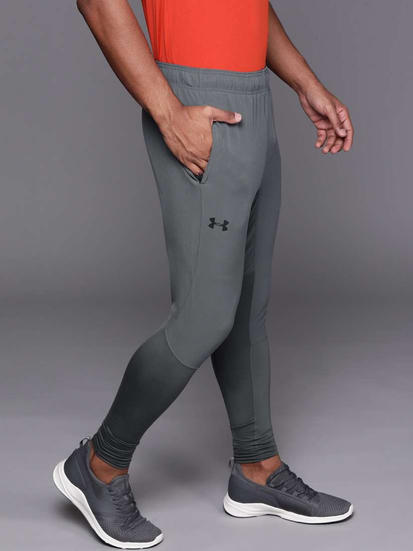 Buy UNDER ARMOUR Men Grey Solid Hybrid Pants Track Pants for Men 12263190 Myntra