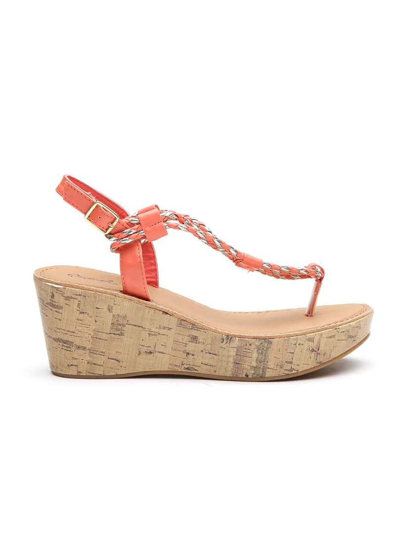 Coral wedges top
