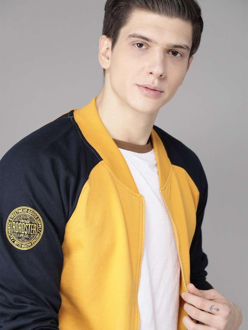 Buy Roadster Men Mustard Yellow Solid Sweatshirt Sweatshirts for Men 12274720 Myntra