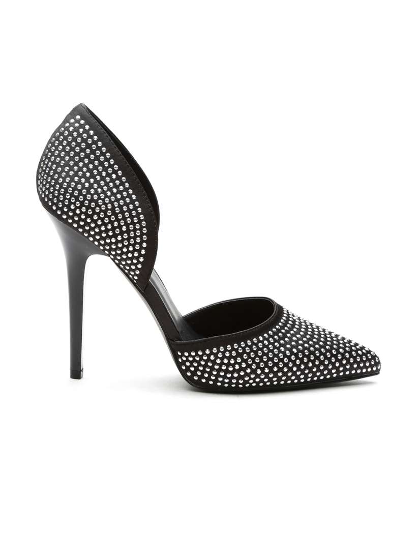 Buy Qupid Women Black Embellished Pumps Heels for Women 1227485 Myntra