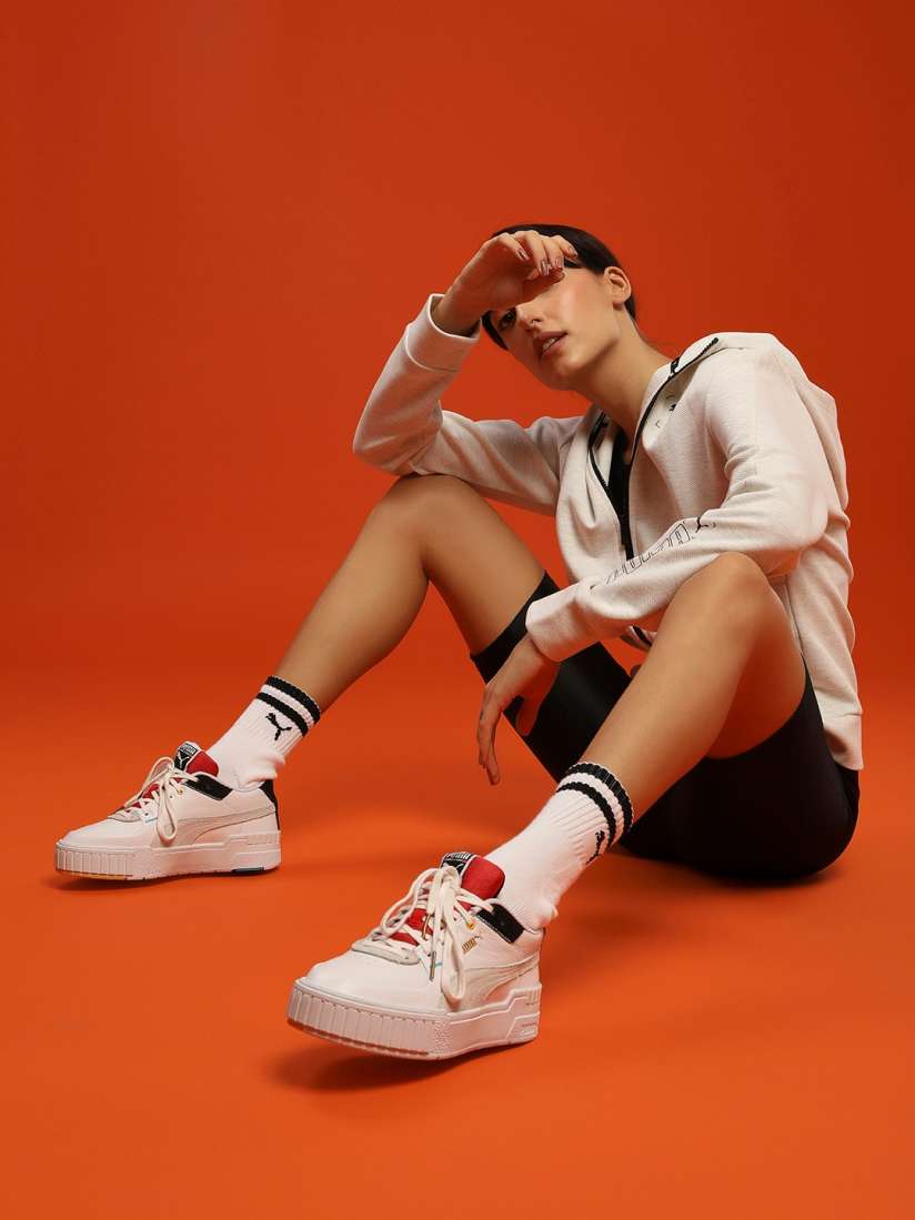 Women's puma cali nubuck casual shoes on sale