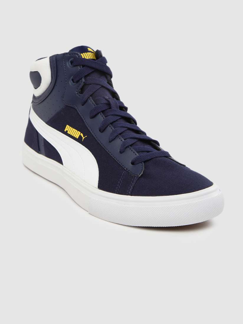 Blue puma mid tops top