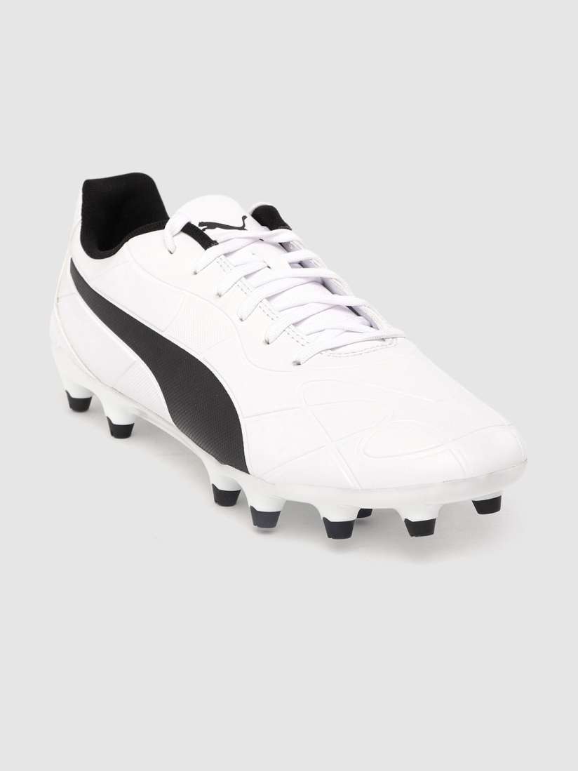 Buy Puma Men White Black Monarch FG Football Shoes Sports Shoes for Men 12282476 Myntra