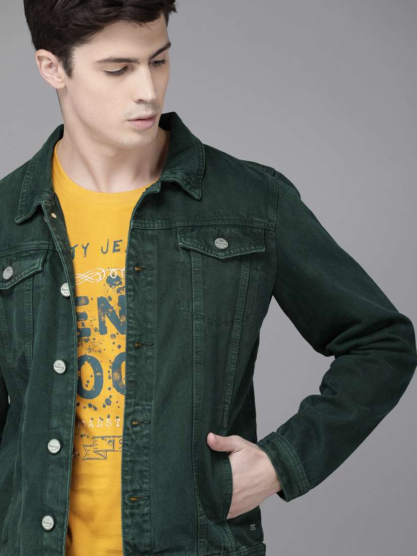 Denim jacket in myntra store