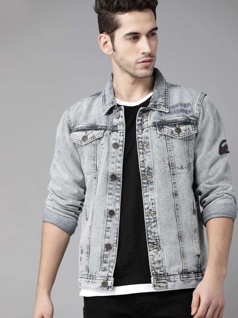Buy Roadster Men Blue Washed Denim Jacket Jackets for Men 12288700 Myntra