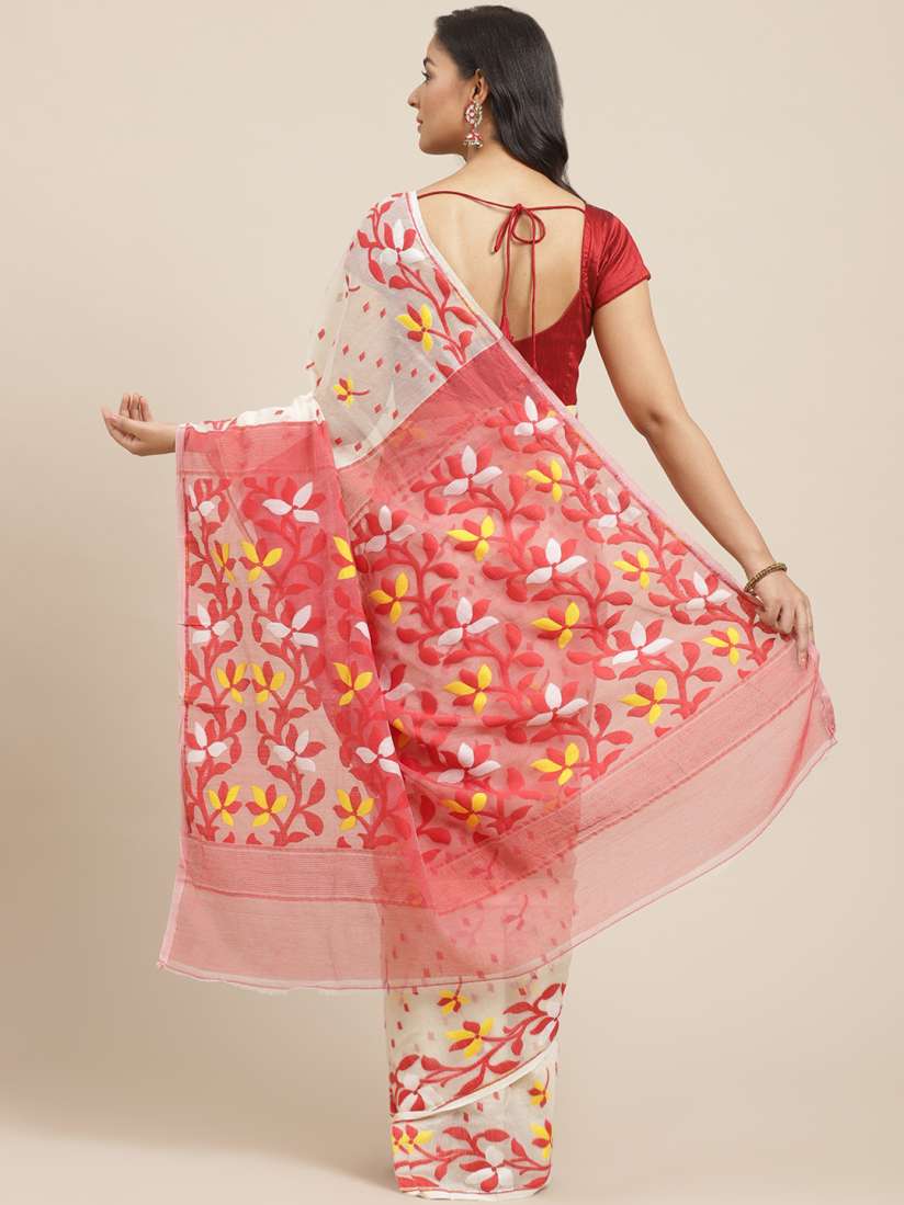 Myntra dhakai jamdani saree shop