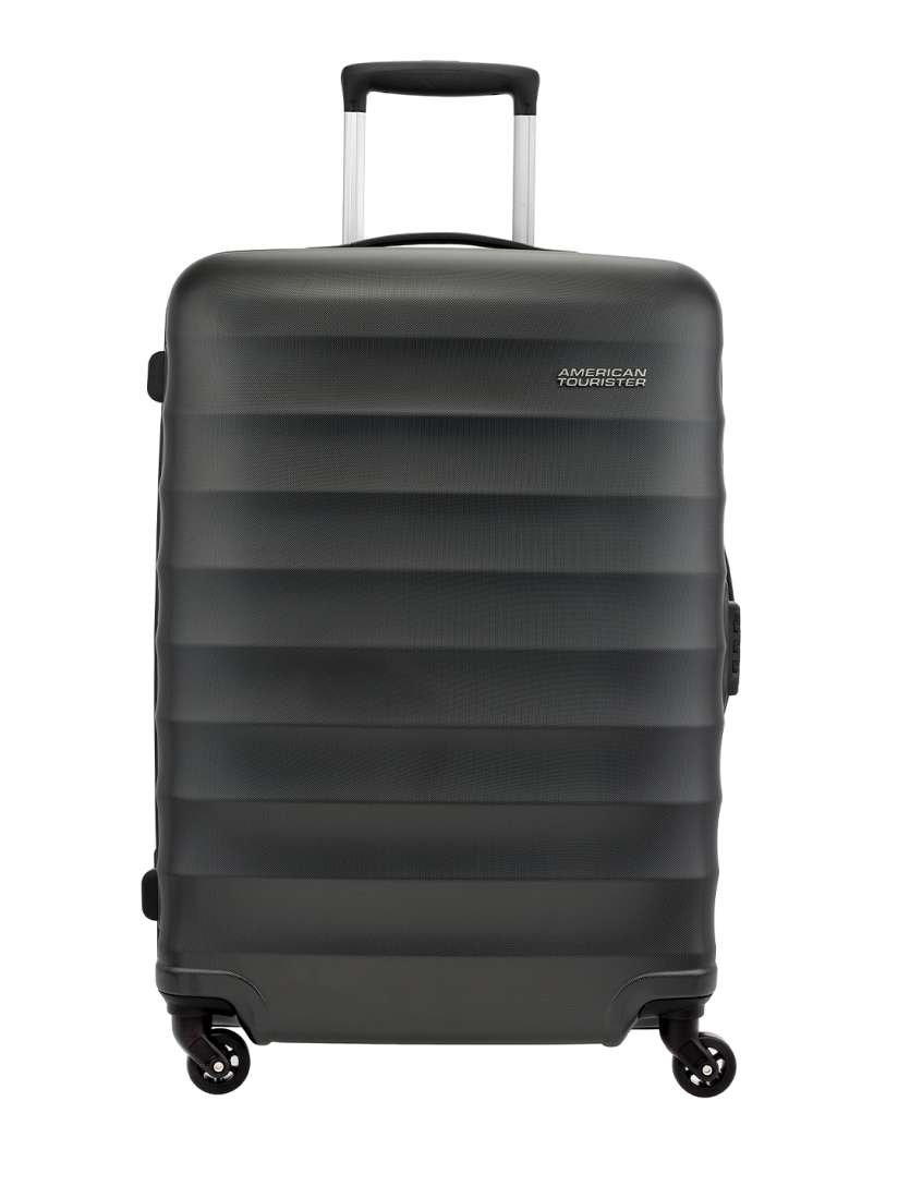 Buy AMERICAN TOURISTER Charcoal Grey Solid Hard Barcelona Medium Trolley Suitcase 69 cm Trolley Bag for Unisex 12299168 Myntra