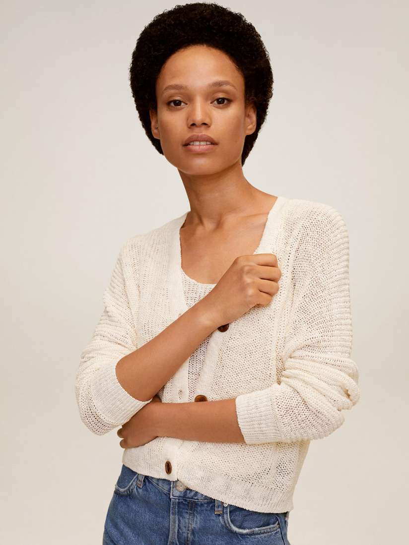 Mango open knit cardigan shop