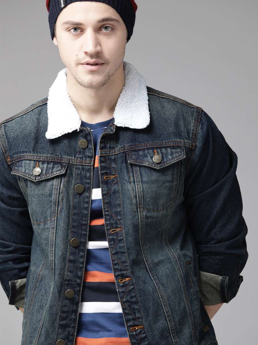Men cotton washed jacket clearance
