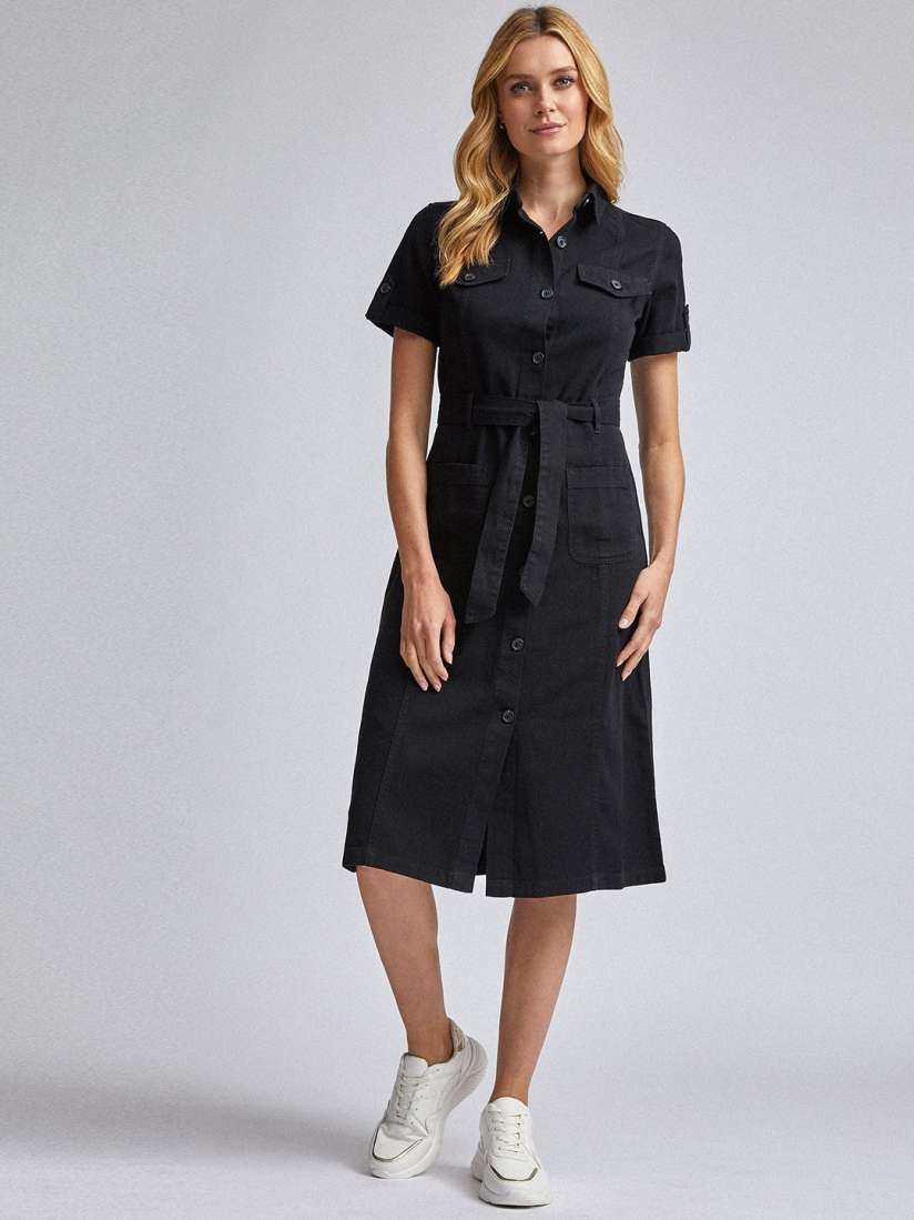 Buy DOROTHY PERKINS Women Black Solid Shirt Dress Dresses for Women 12311048 Myntra