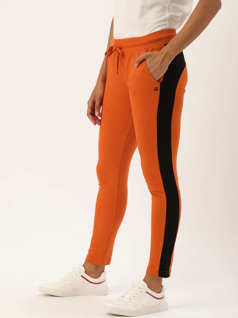 Orange and black track pants discount
