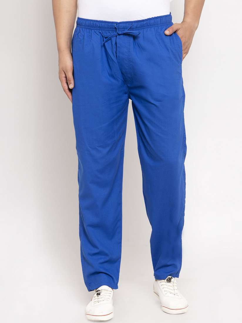 Royal blue track pants discount