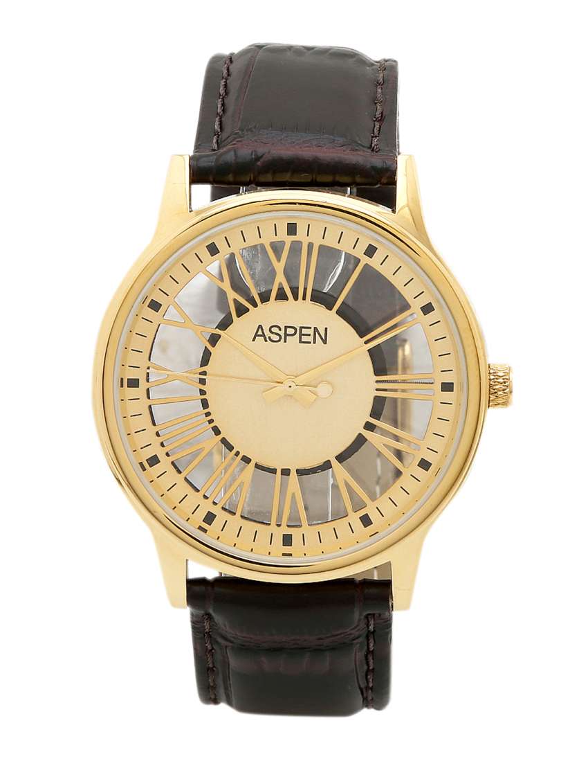 Buy ASPEN Men Gold Silver Toned Dial Watch AM0081 Watches for Men 1233467 Myntra