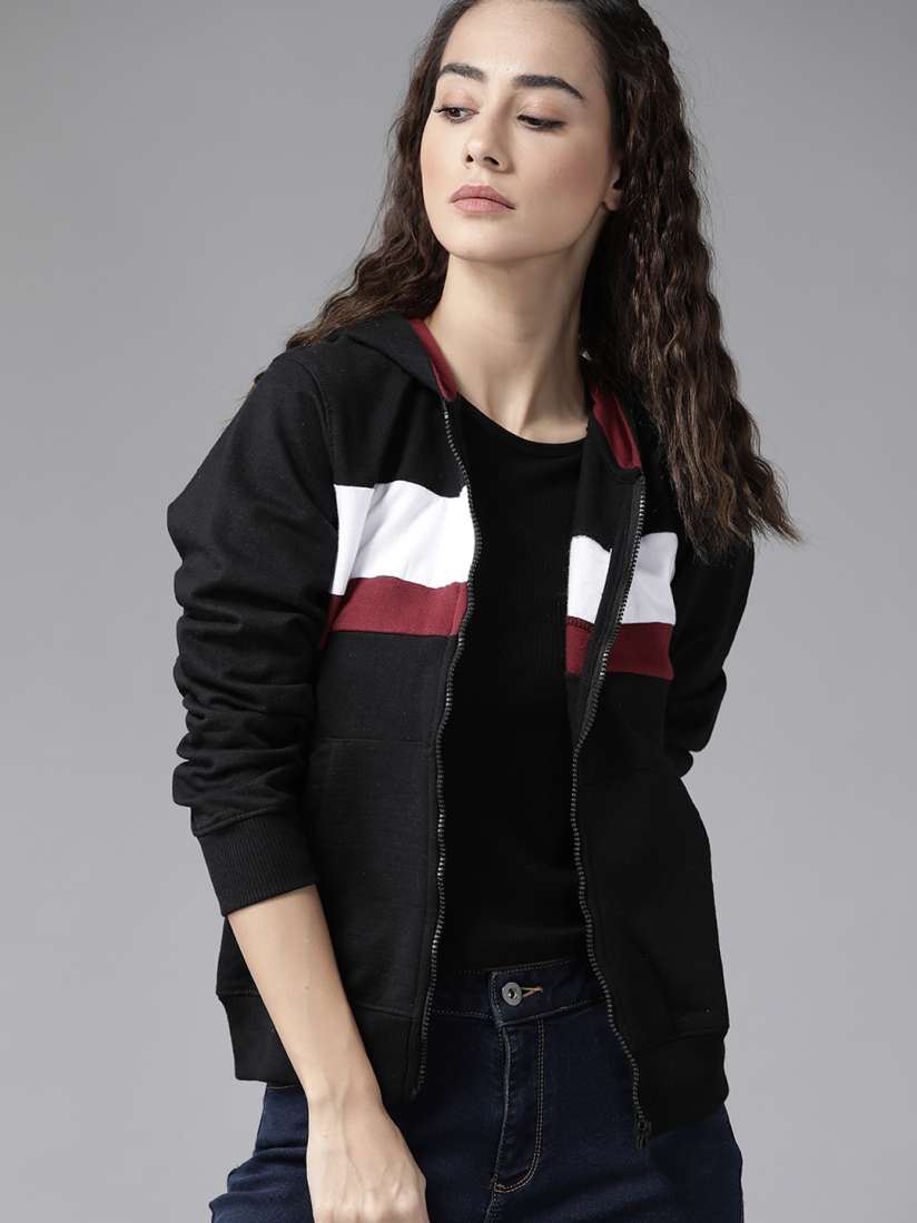 Womens black and white sweatshirts cheap