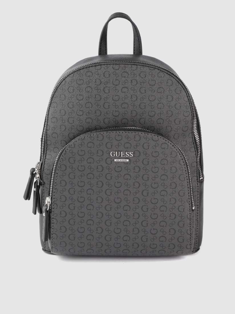 Buy GUESS Women Black Brand Logo Print Backpack Backpacks for Women 12343438 Myntra