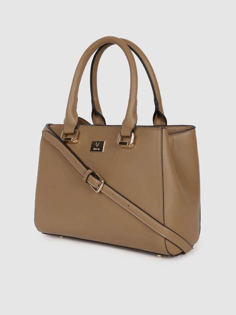 Allen solly tan solid shoulder bag clearance