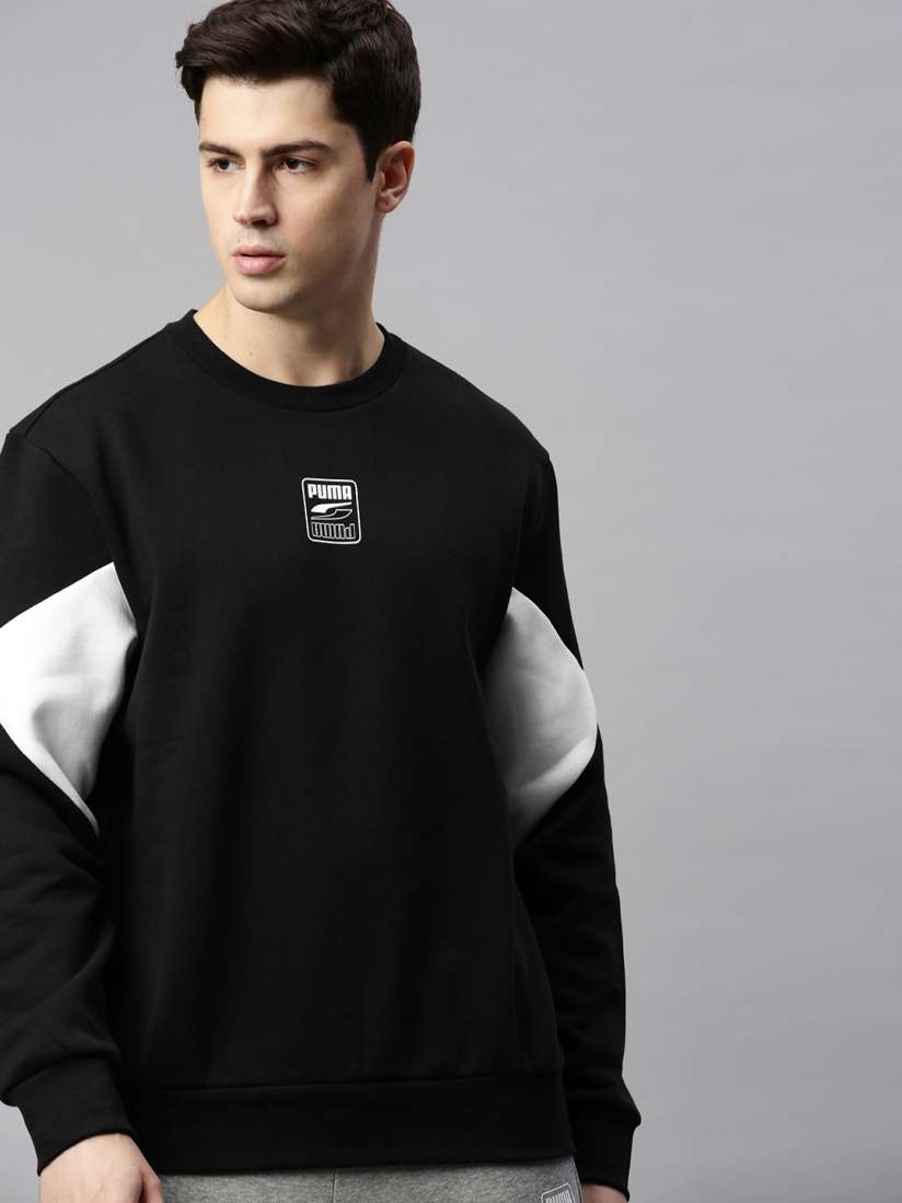 Puma black and white sweatshirt new arrivals