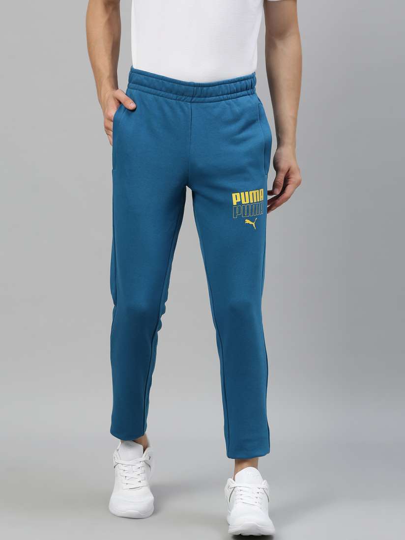Buy Puma Men Blue Slim Fit Solid Knitted OP 18 Track Pants Track Pants for Men 12351804 Myntra