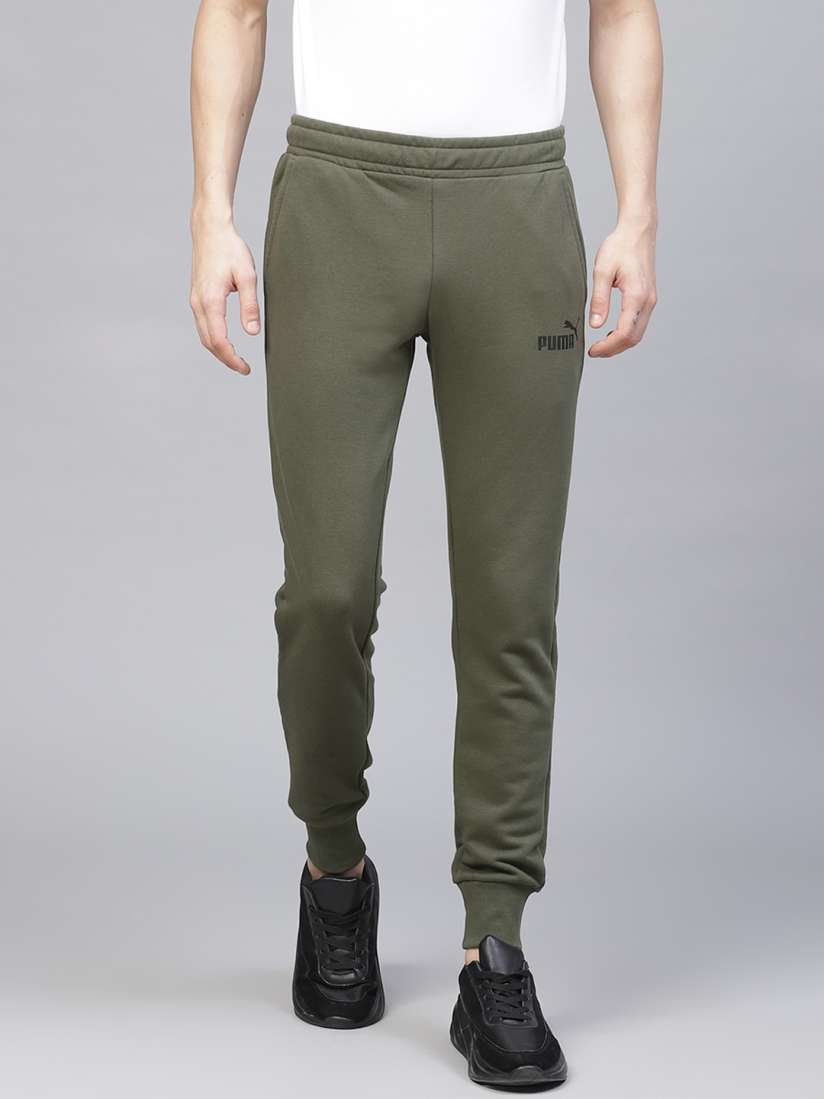 Buy Puma Men Olive Green ESS Slim Pants TR Track Pants for Men 12351858 Myntra