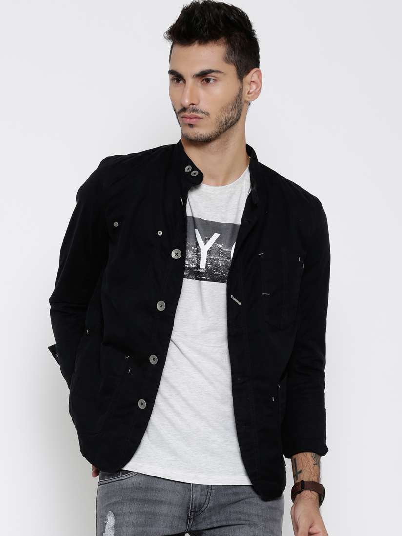 Buy United Colors of Benetton Black Jacket Jackets for Men 1235202 Myntra