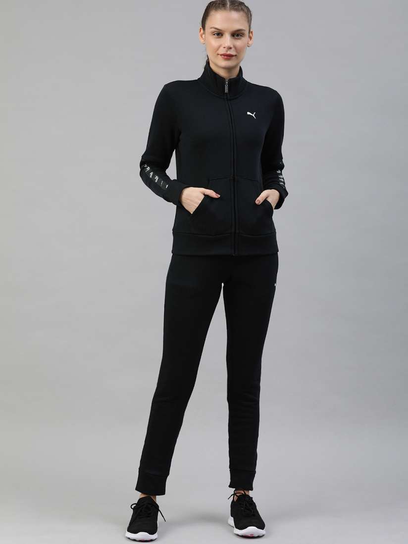 Buy Puma Women Black Slim Fit Solid Amplified Tracksuit Tracksuits for Women 12352994 Myntra