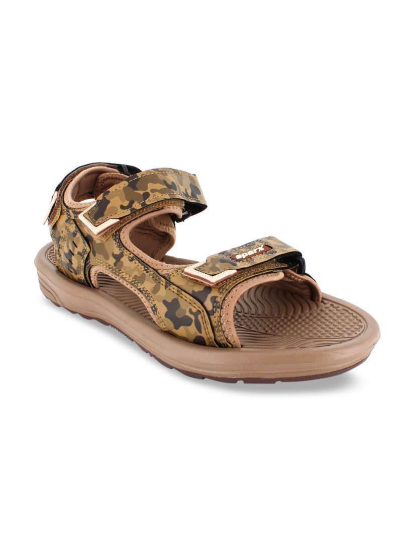 Buy Sparx Men Camel Brown Camouflage Comfort Sandals Sandals for Men 12354012 Myntra
