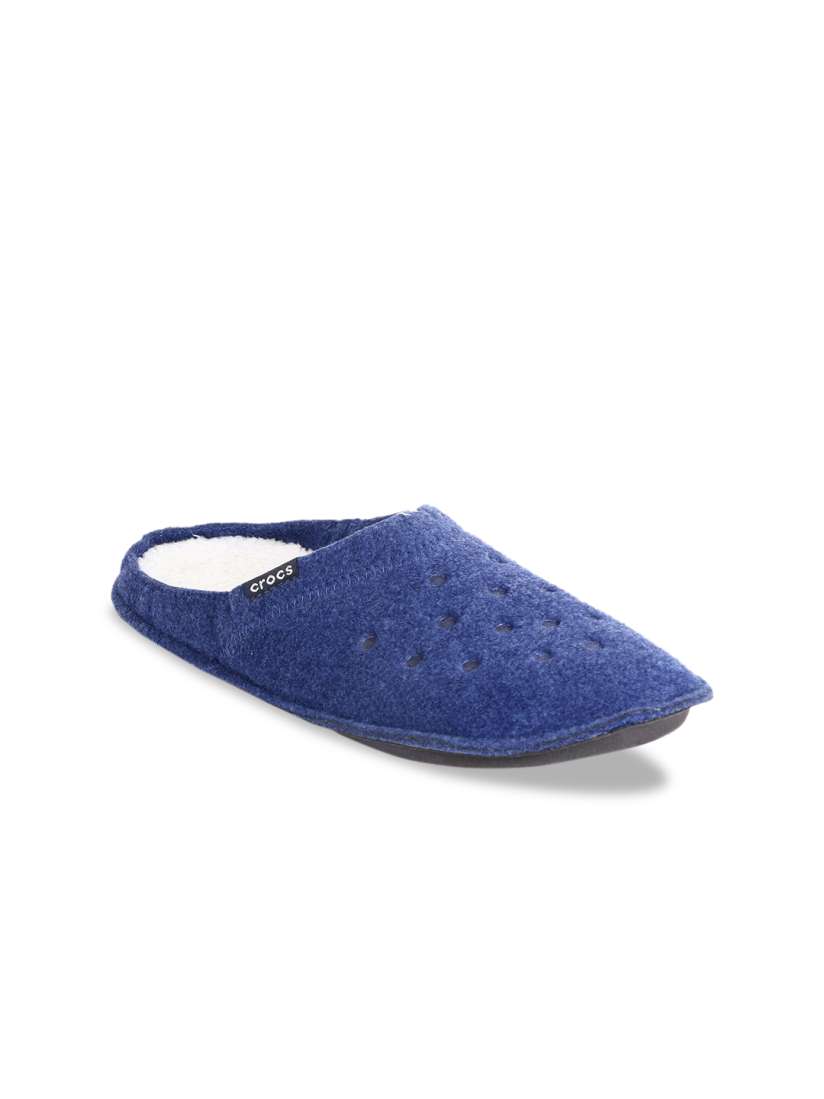 Buy Crocs Unisex Blue Solid Room Slippers Flip Flops for Unisex 12354152 Myntra