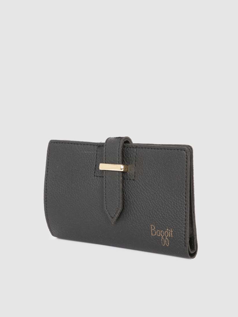 Baggit black wallet best sale