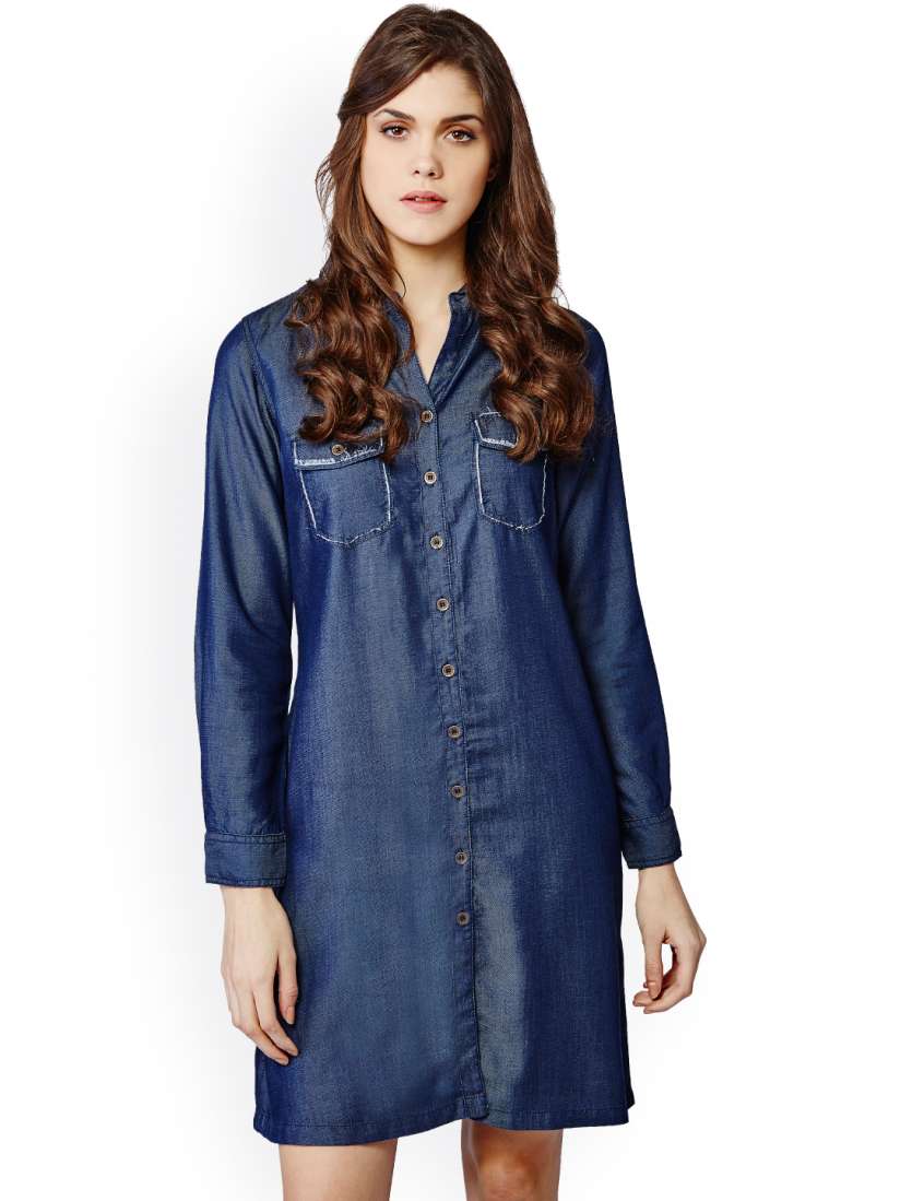 Denim dress myntra 2025