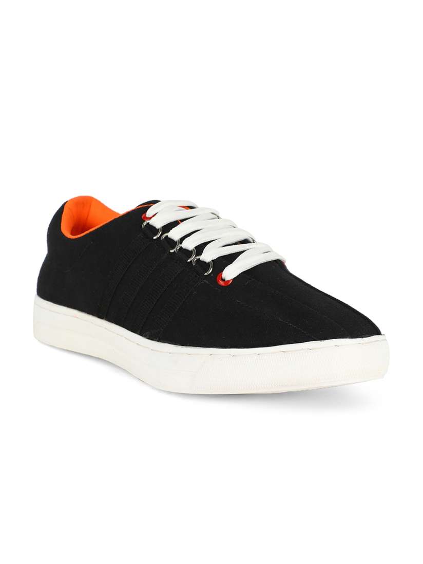 Buy Khadims Men Black Solid Sneakers Casual Shoes for Men 12363006 Myntra
