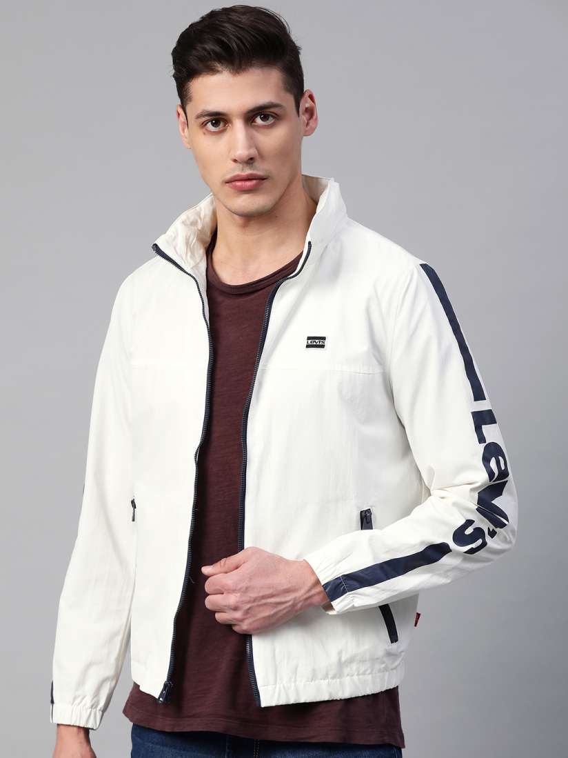 Buy Levis Men White Solid Hooded Tailored Jacket Jackets for Men 12365498 Myntra